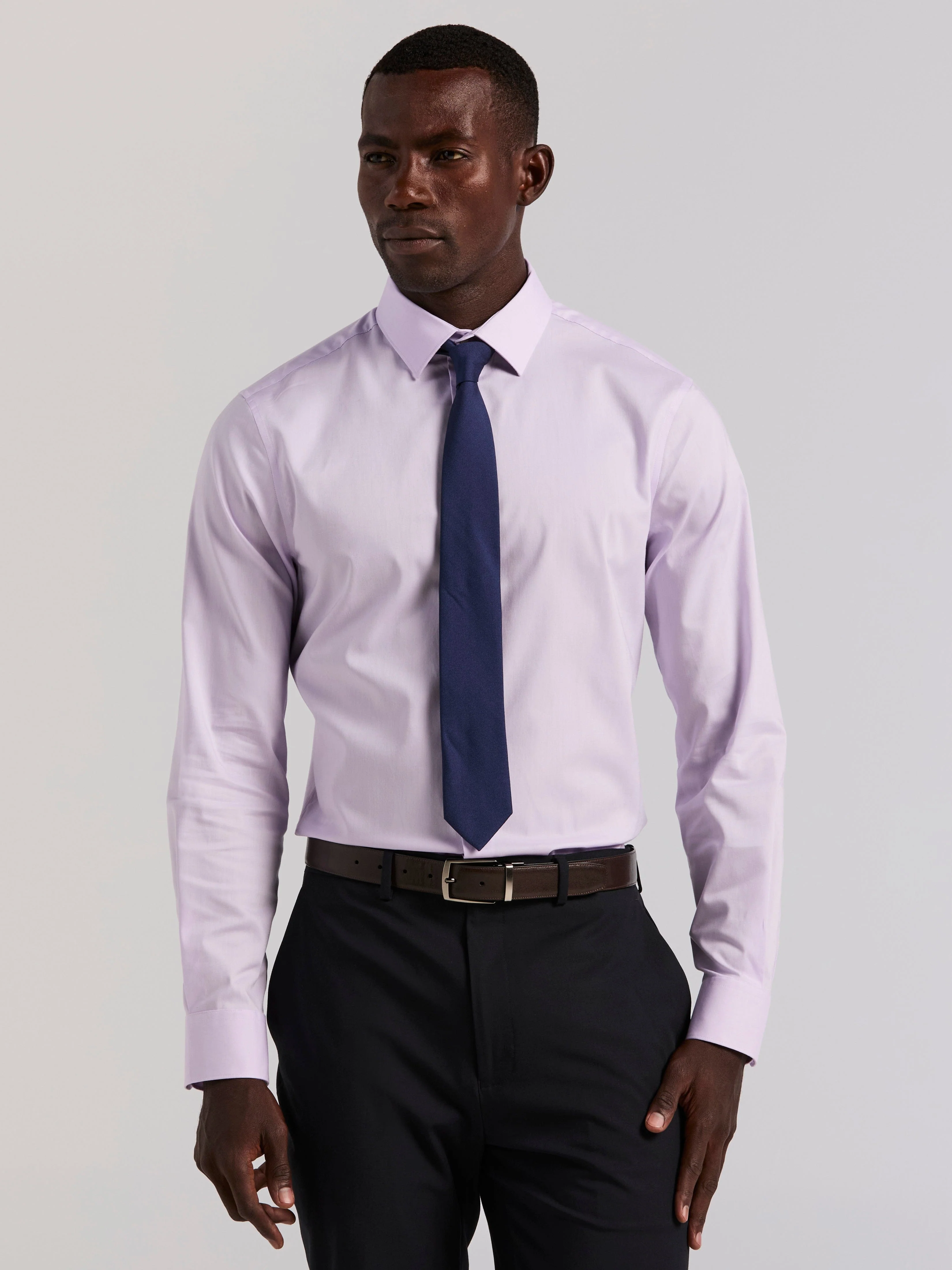 Cotton Slim Fit Royal Oxford Dress Shirt