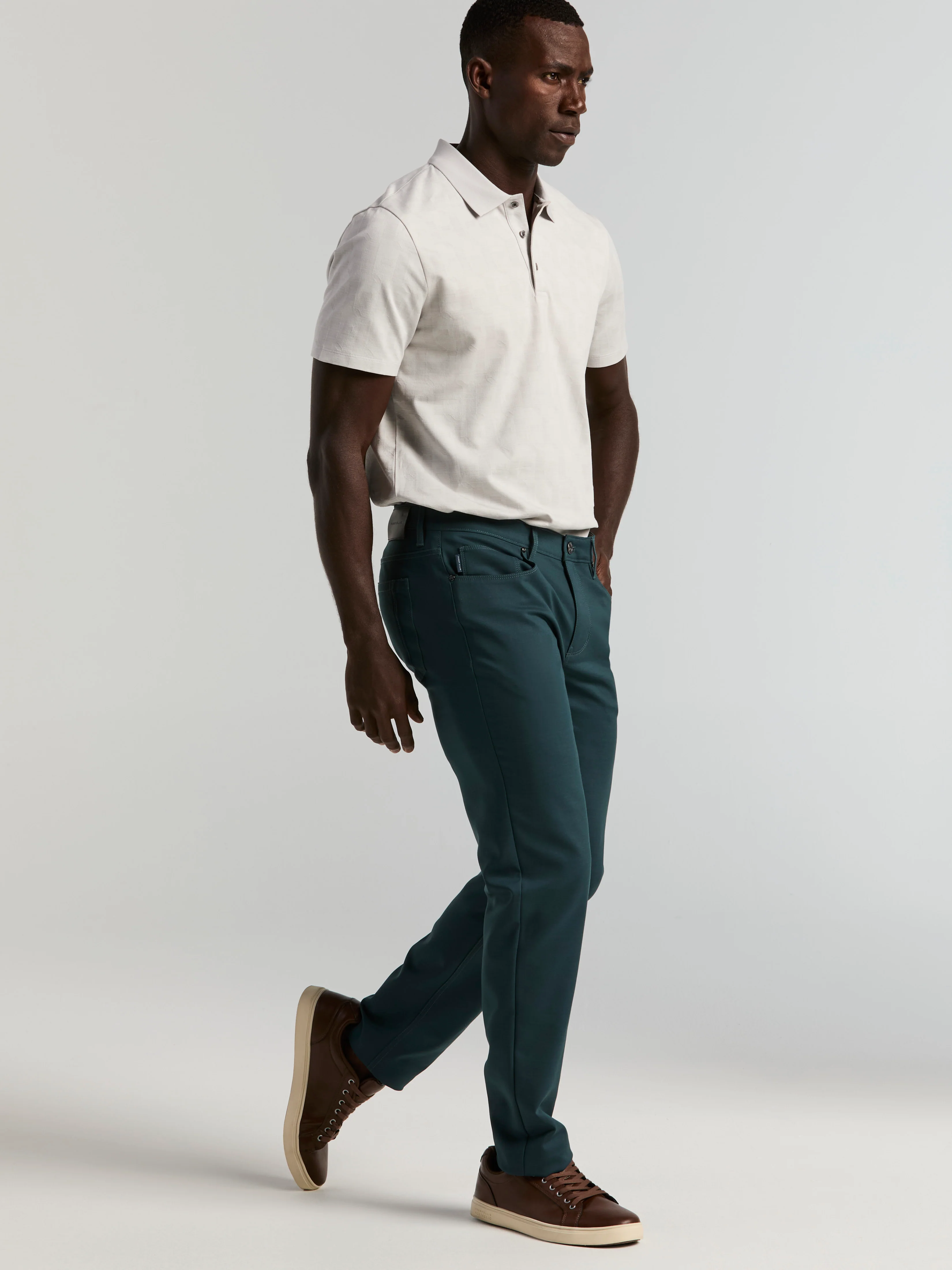 Slim Fit Double Cloth 5-Pocket Pants - Image 10