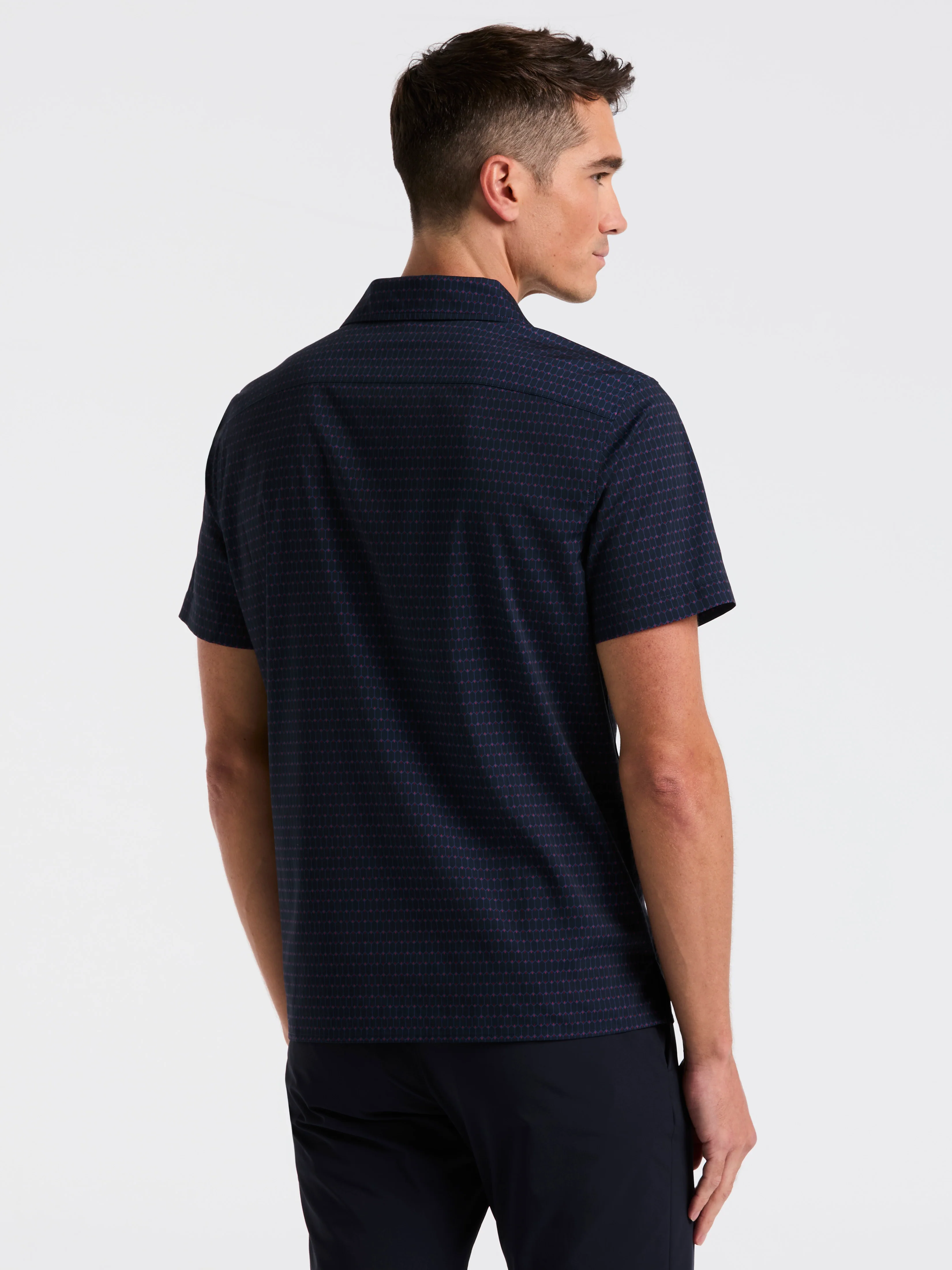 Hexagon Pop Print Camp Collar Shirt - Image 8