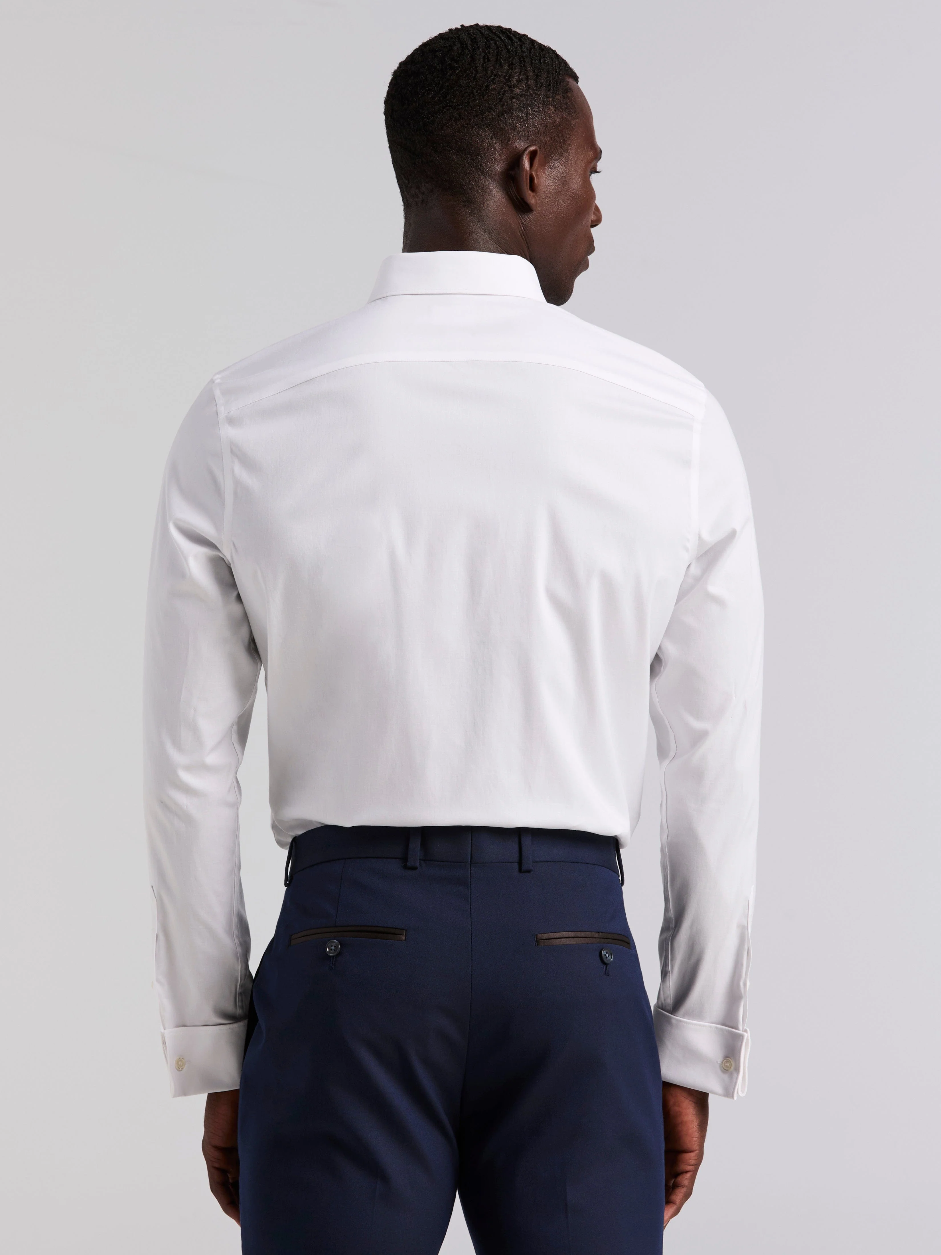 Slim Fit Tuxedo Dress Shirt - Image 2
