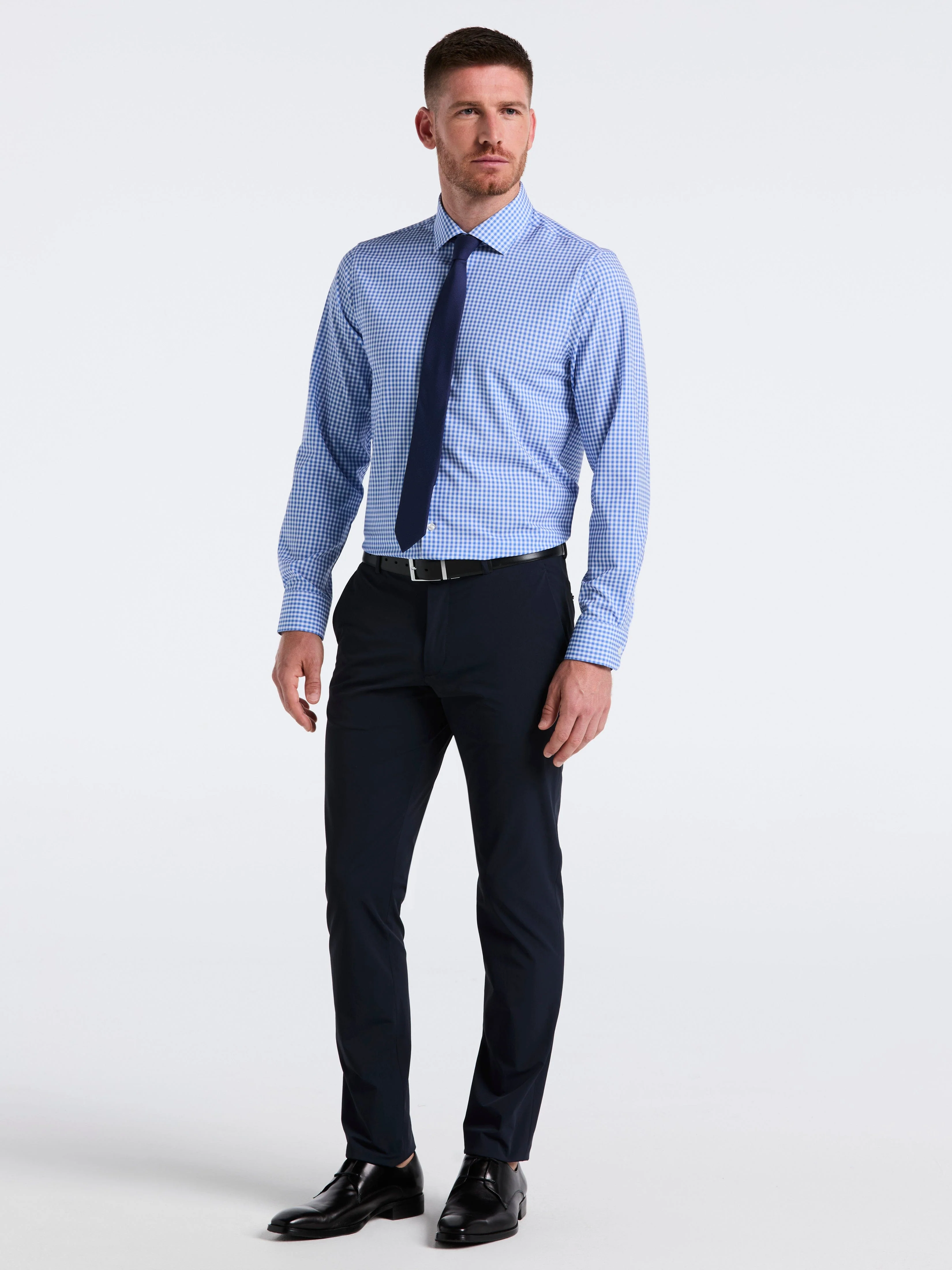 Performance Tech Gingham Print Dress Shirt - Image 2