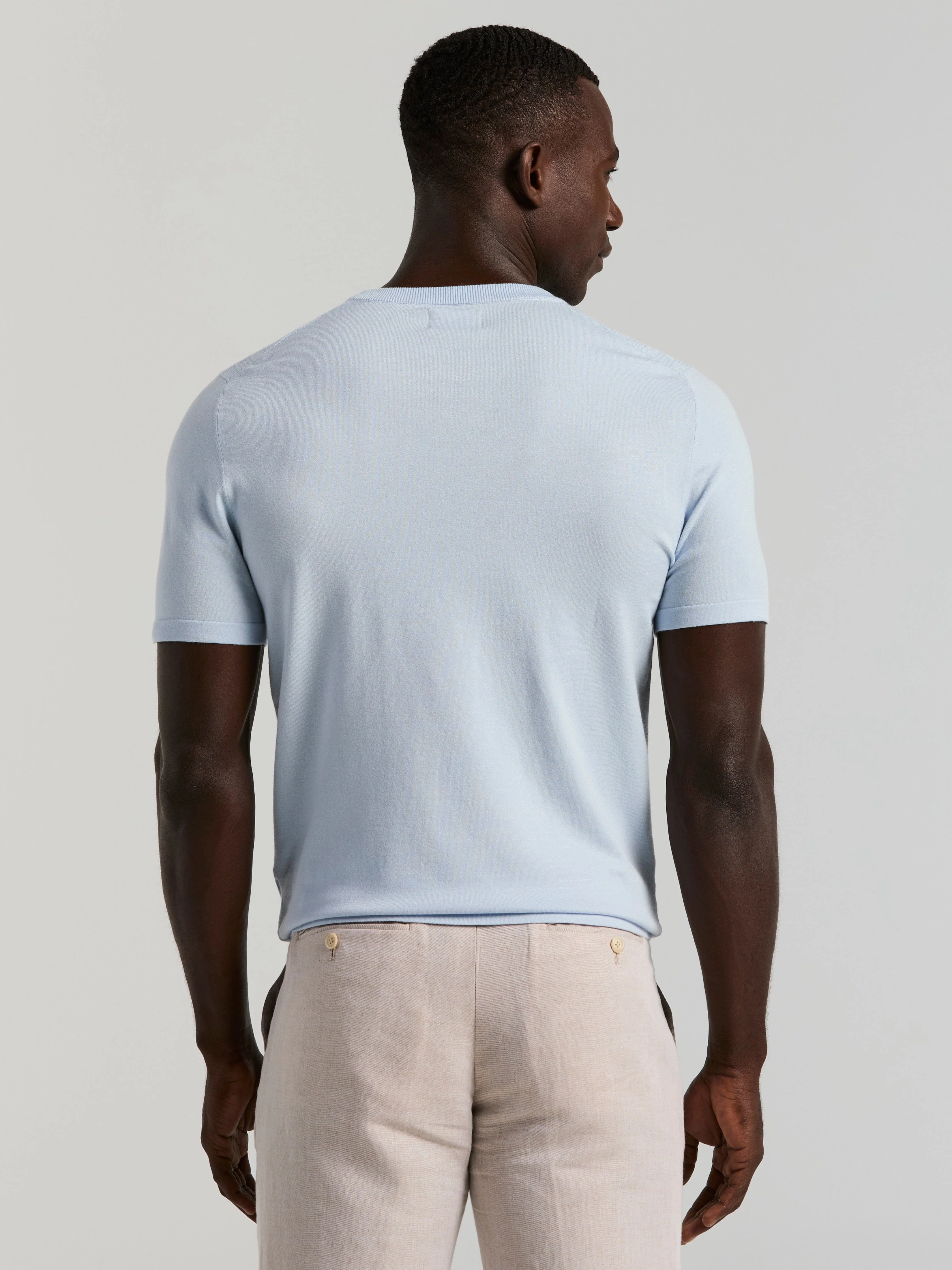 Geometric Textured Sweater Tee - Image 4