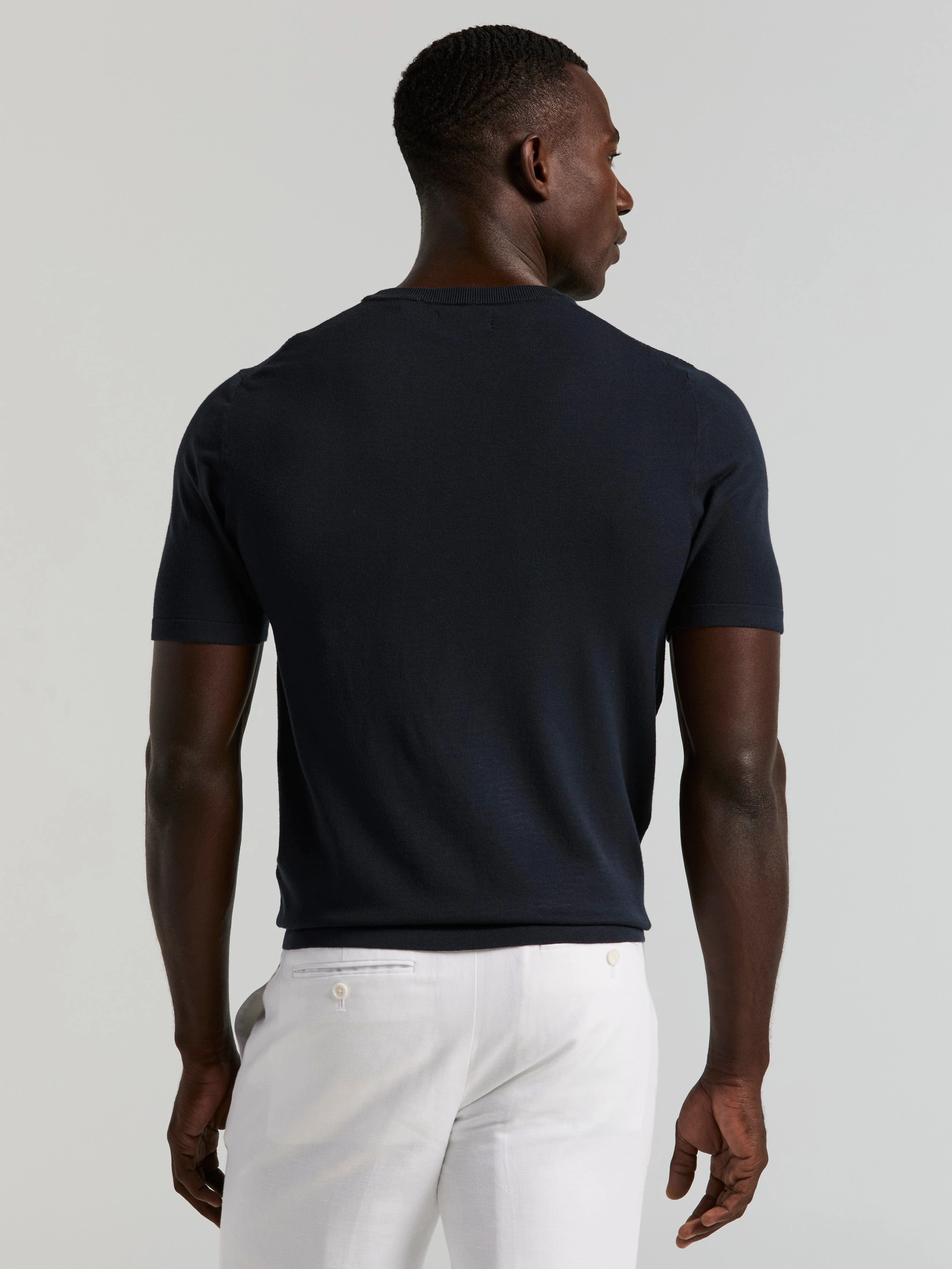 Geometric Textured Sweater Tee - Image 8