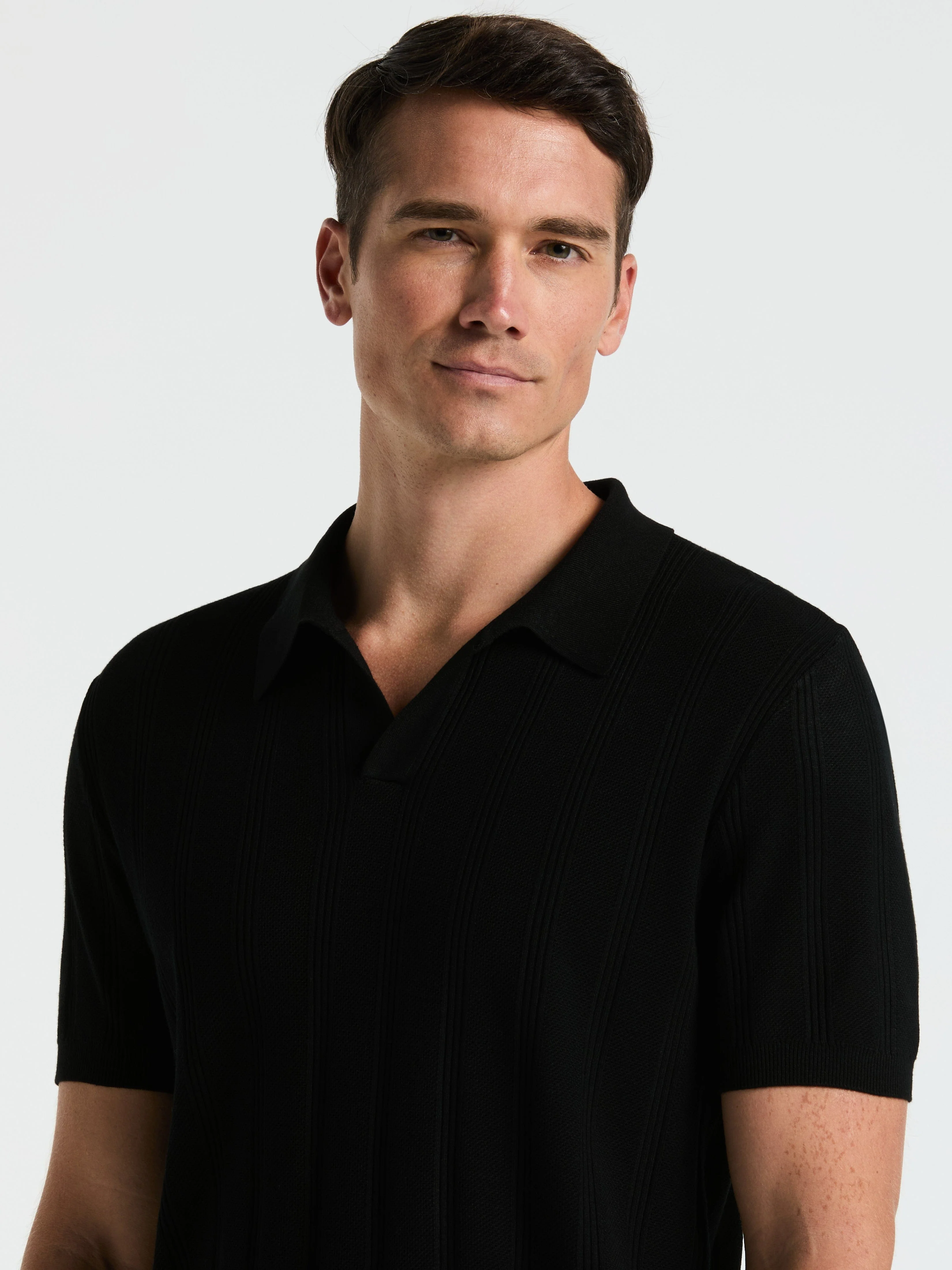 Mesh Stripe Sweater Polo - Image 13