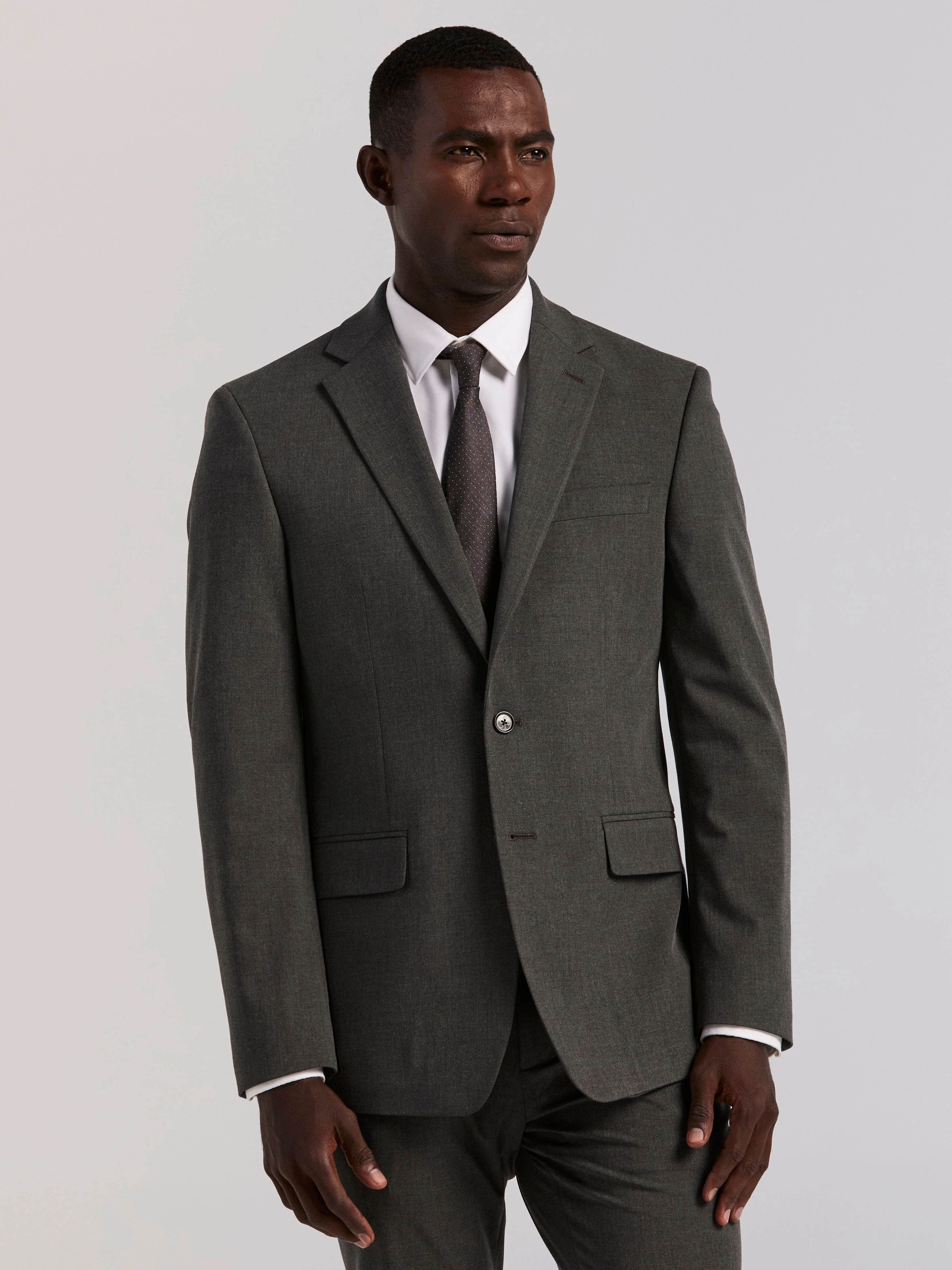Slim Fit Gabardine Suit - Image 8