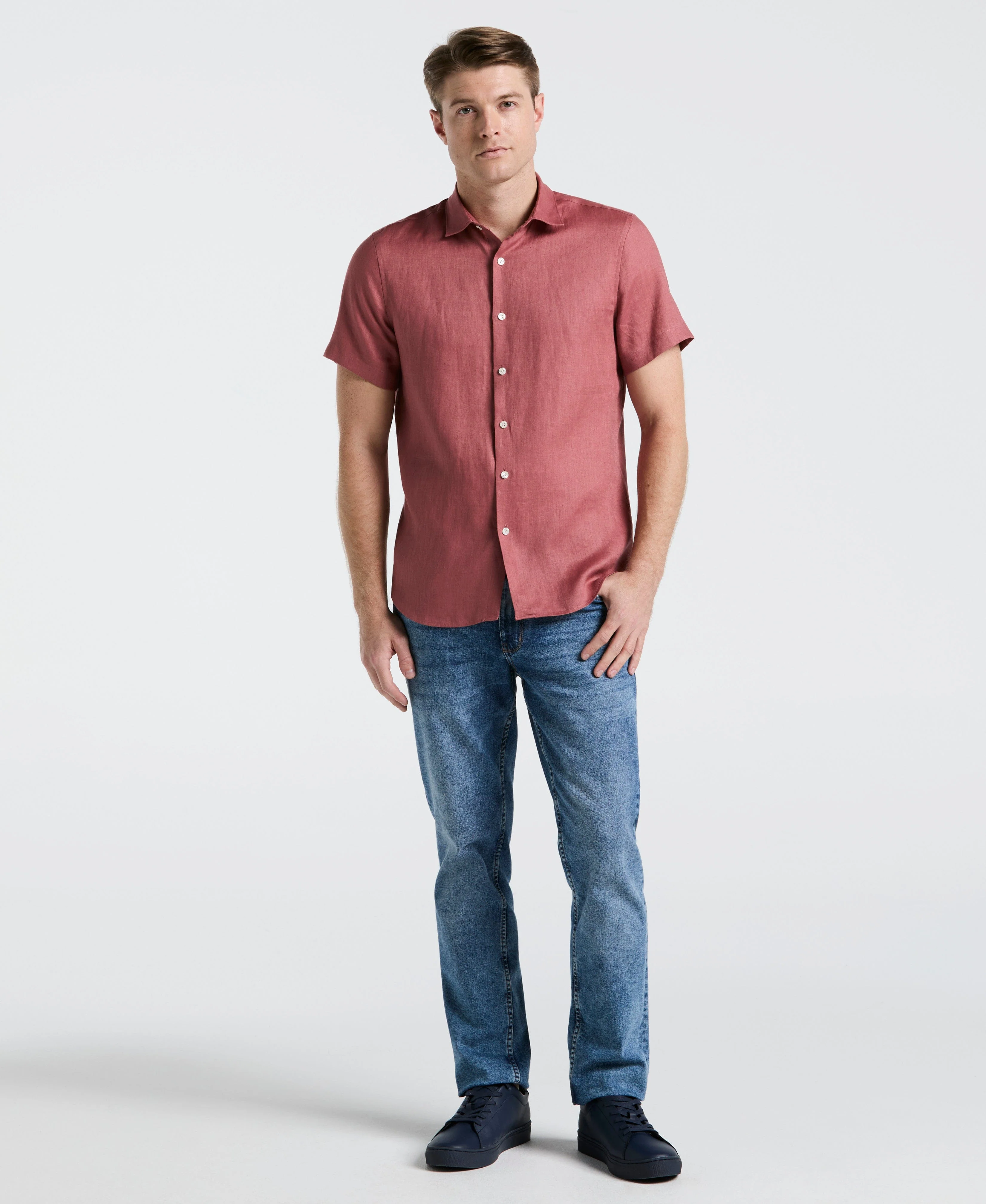 Solid Linen Shirt - Image 12